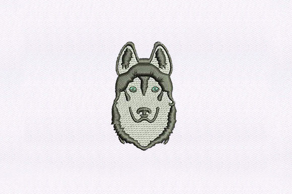 Husky Embroidery for Seasonal Projects