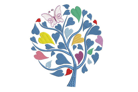 Tree with Heart Leaves